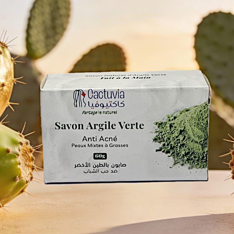 SAVON À L'ARGILE VERTE - CACTUVIA
