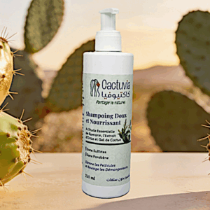 SHAMPOING DOUX & NOURISSANT AU GEL DE CACTUS ANTI-PELLICULAIRE - CACTUVIA